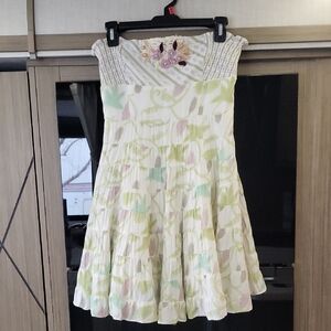 "Vintage", "Free People, Strapless Mini Dress"